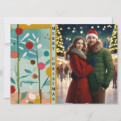 Christmas Quilt Three Foto Feiertagskarte (Vorderseite)