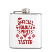 Christmas quote funny party spirits taster flachmann (Vorderseite)