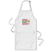 Christmas quote funny party spirits taster lange schürze (Vorne)
