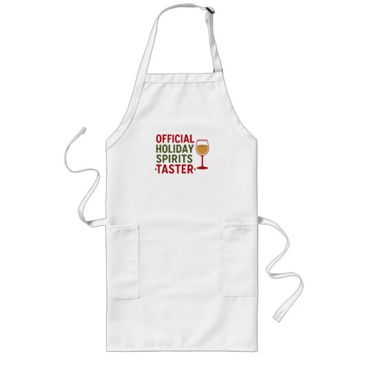 Christmas quote funny party spirits taster lange schürze (Vorne)