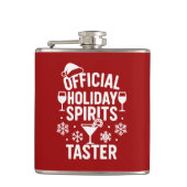 Christmas quote funny party spirits taster red flachmann (Vorderseite)