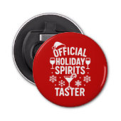 Christmas quote funny party spirits taster red flaschenöffner (Vorderseite)