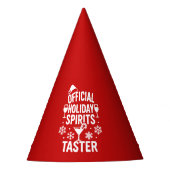 Christmas quote funny party spirits taster red partyhütchen (Vorderseite)