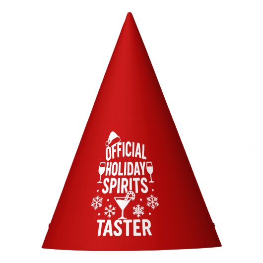 Christmas quote funny party spirits taster red partyhütchen (Vorderseite)