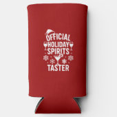 Christmas quote funny party spirits taster red selters dosenkühler (Vorderseite)