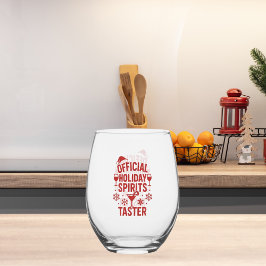 Christmas quote funny party spirits taster weinglas ohne stiel