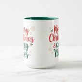 Christmas Quote Two-Tone mug, Festive Holiday Gift Tasse (Zentrum)