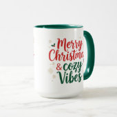 Christmas Quote Two-Tone mug, Festive Holiday Gift Tasse (VorderseiteRechts)