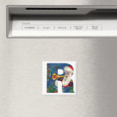CHRISTMAS R SCHREIBEN / SANTA BUGLER MONOGRAMM MAGNET (In Situ (Geschirrspüler))