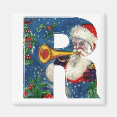 CHRISTMAS R SCHREIBEN / SANTA BUGLER MONOGRAMM MAGNET (Vorne)