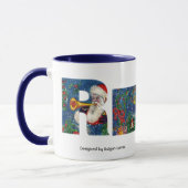 CHRISTMAS R SCHREIBEN / SANTA CLAUS BUGLER MONOGRA TASSE (Links)