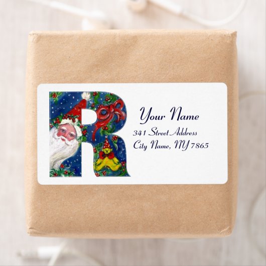 CHRISTMAS R SCHREIBEN / SANTA CLAUS MIT ROTEM RIBB (Insitu)