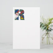 CHRISTMAS R SCHREIBEN / SANTA CLAUS MIT ROTEM RIBB BRIEFPAPIER (Stehend Vorderseite)