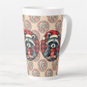 Christmas Raccoon Cocoa Cheer Milchtasse (Rechte Ecke)
