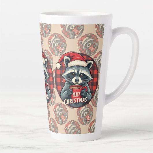 Christmas Raccoon Cocoa Cheer Milchtasse (Rechts)