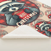 Christmas Raccoon Cocoa Cheer Sherpadecke (3/4)