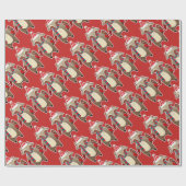 christmas-raccoon geschenkpapier (Flach)