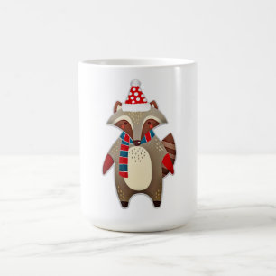 christmas-raccoon kaffeetasse