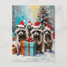 Christmas Raccoon Lover