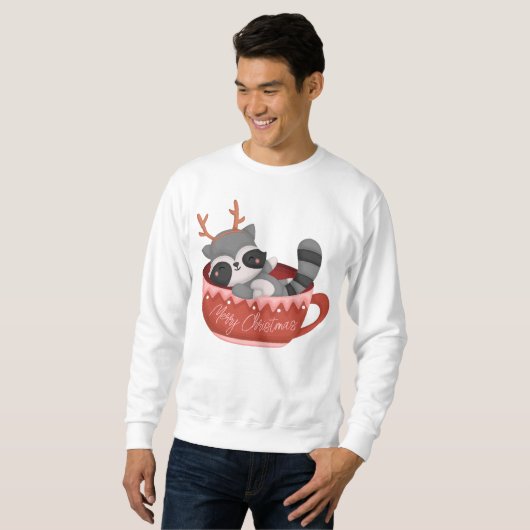 Christmas Racoon Sweatshirt (Vorne ganz)
