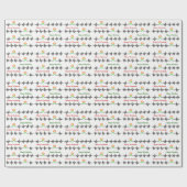 Christmas Radio Transmitter Frequency Gift Wrap Geschenkpapier (Flach)