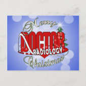 CHRISTMAS RADIOLOGIE FEIERTAGSPOSTKARTE (Vorderseite)