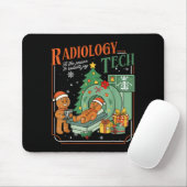 Christmas Radiology Tech Funny Gingerbread Man Rad Mousepad (Mit Mouse)
