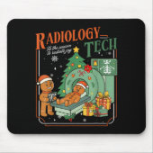 Christmas Radiology Tech Funny Gingerbread Man Rad Mousepad (Vorne)