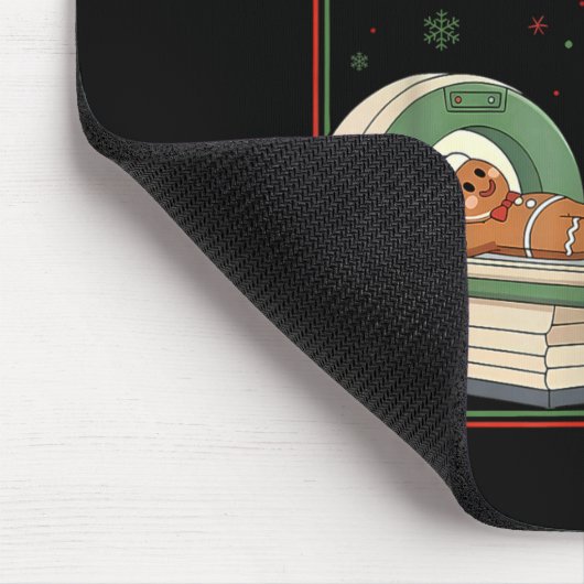 Christmas Radiology Tech Funny Gingerbread Man Rad Mousepad (Ecke)