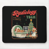 Christmas Radiology Tech Funny Gingerbread Man Rad Mousepad (Vorne)