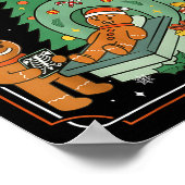 Christmas Radiology Tech Funny Gingerbread Man Rad Poster (Ecke)