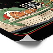Christmas Radiology Tech Funny Gingerbread Man Rad Poster (Ecke)