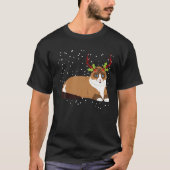 Christmas Ragdoll Cat Reindeer Antlers T-Shirt (Vorderseite)