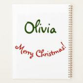 Christmas Ragdoll Cat Watercolor Planer (Rückseite)