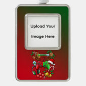 Christmas Rahmen-Ornament Silber (Vorderseite)