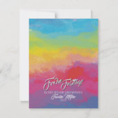 Christmas Rainbow Card Feiertagskarte (Vorderseite)
