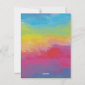 Christmas Rainbow Card Feiertagskarte (Rückseite)