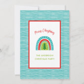 CHRISTMAS RAINBOW EINLADUNG (Rückseite)