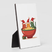 Christmas Ramen Cat Santa Anime Meow Kitty Meow Ca Fotoplatte (Seite)