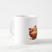 Christmas Ramen Cat Santa Anime Meow Kitty Meow Ca Kaffeetasse (Vorderseite Links)
