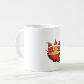 Christmas Ramen Cat Santa Anime Meow Kitty Meow Ca Kaffeetasse (Vorderseite Links)