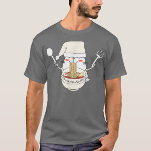 Christmas Ramen Sushi Cat Kawaii Anime Japanese Ae T-Shirt
