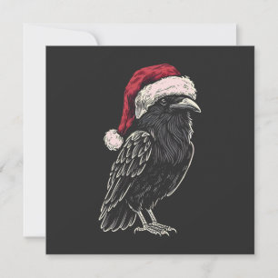 Christmas Raven Feiertagskarte