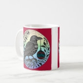 Christmas Raven Kaffeetasse (Vorderseite Links)