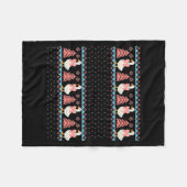 Christmas Rch Goose Ugly Sweater Pajama Xmas Tree  Fleecedecke (Vorderseite (Horizontal))