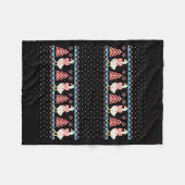 Christmas Rch Goose Ugly Sweater Pajama Xmas Tree Fleecedecke (Vorderseite (Horizontal))