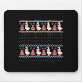 Christmas Rch Goose Ugly Sweater Pajama Xmas Tree Mousepad (Vorne)