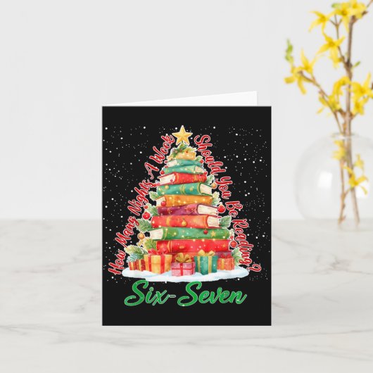 Christmas Reading 67 Six Seven Meme Teacher Book L Karte (Gelbe Blume)