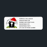 Christmas Real Anwesen Agent Realtor Rücksendeadre<br><div class="desc">Stilvolle Schwarz-Weiß-Realtor-Rücksendeadressen-Aufkleber, die sicher sind, Sie vor den Kopf mit Ihren Kunden behalten und hoffentlich zu ermutigen, Referrals und neue Listings. Der gebogene Text liest I VERKAUFEN REAL ANWESEN WIRKLICH GUT, und ist KUNSTBAR, sodass Sie die Formulierung so anpassen können, dass Ihre Bedürfnisse und Ihre Kontaktdaten Anzug. Das Weihnachtsdesign zeigt...</div>