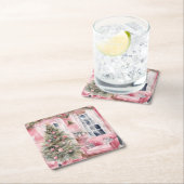 Christmas rechteckiger pappuntersetzer (Vor Ort)